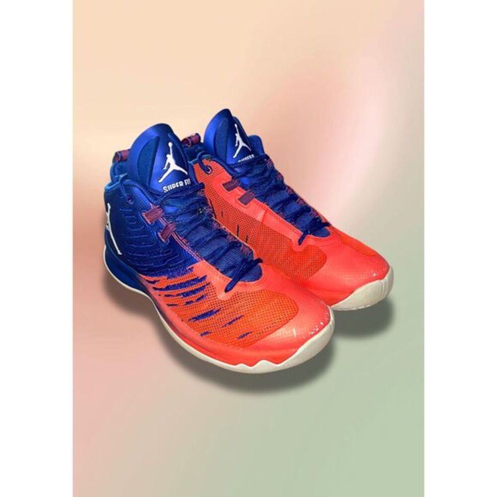 Jordan Super Fly 5 GS Game Royal Infrared Youth 6.5Y Basketball 844689-404